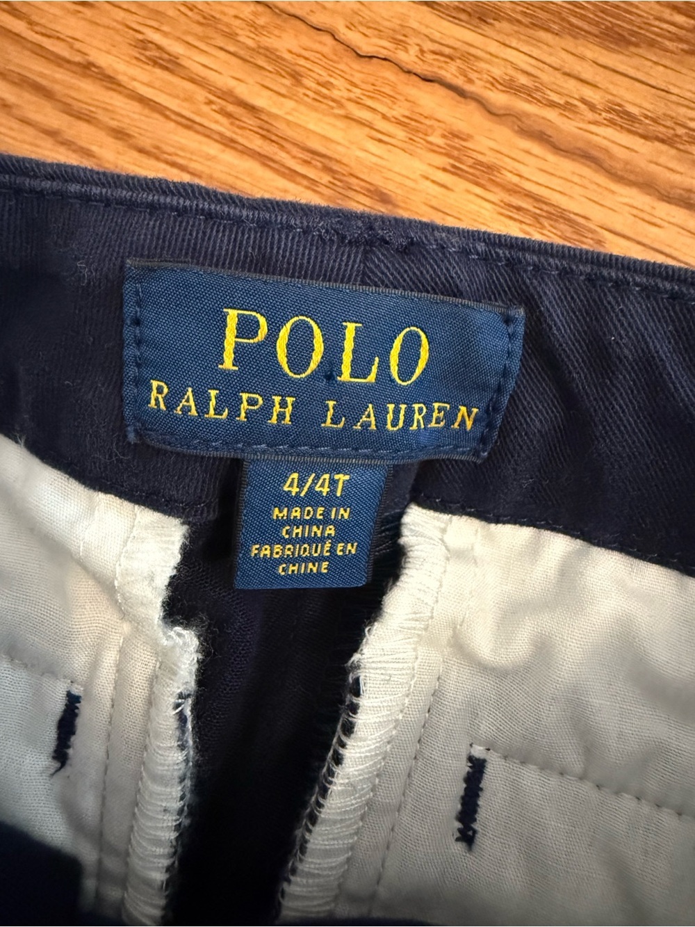 Polo Ralph Lauren Toddler Boy Navy Chino Pants size 4/4T - Picture 2 of 9